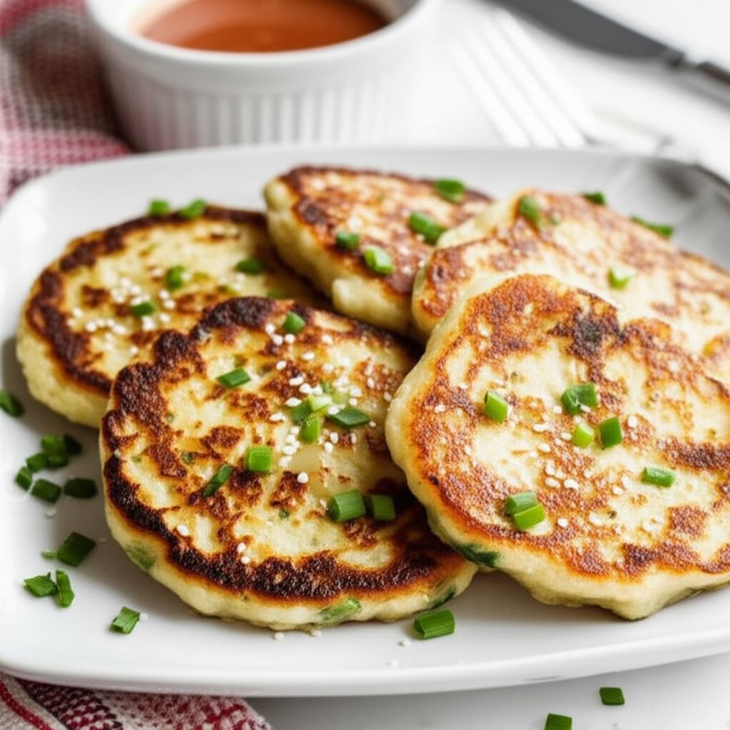 Scallion Mashed Potato Pancakes