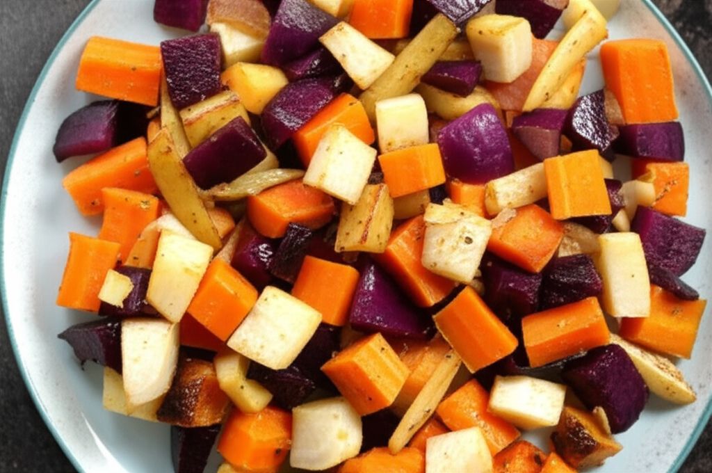 Sean's Mommy's Roasted Root Vegetables