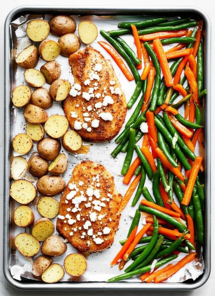 Sheet Pan Chicken Dinner for Two