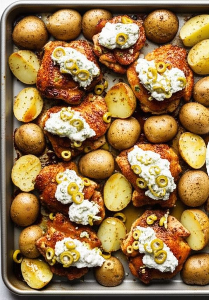 Sheet Pan Lemon Balsamic Chicken and Potatoes