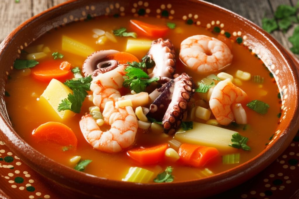 Shrimp and Octopus Soup (Caldo de Camaron y Pulpo)