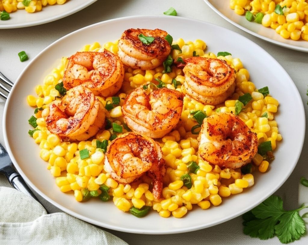 Shrimp and Sweet Corn Maque Choux