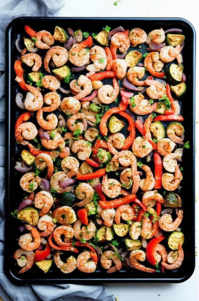 Shrimp and Vegetable Sheet Pan Dinner