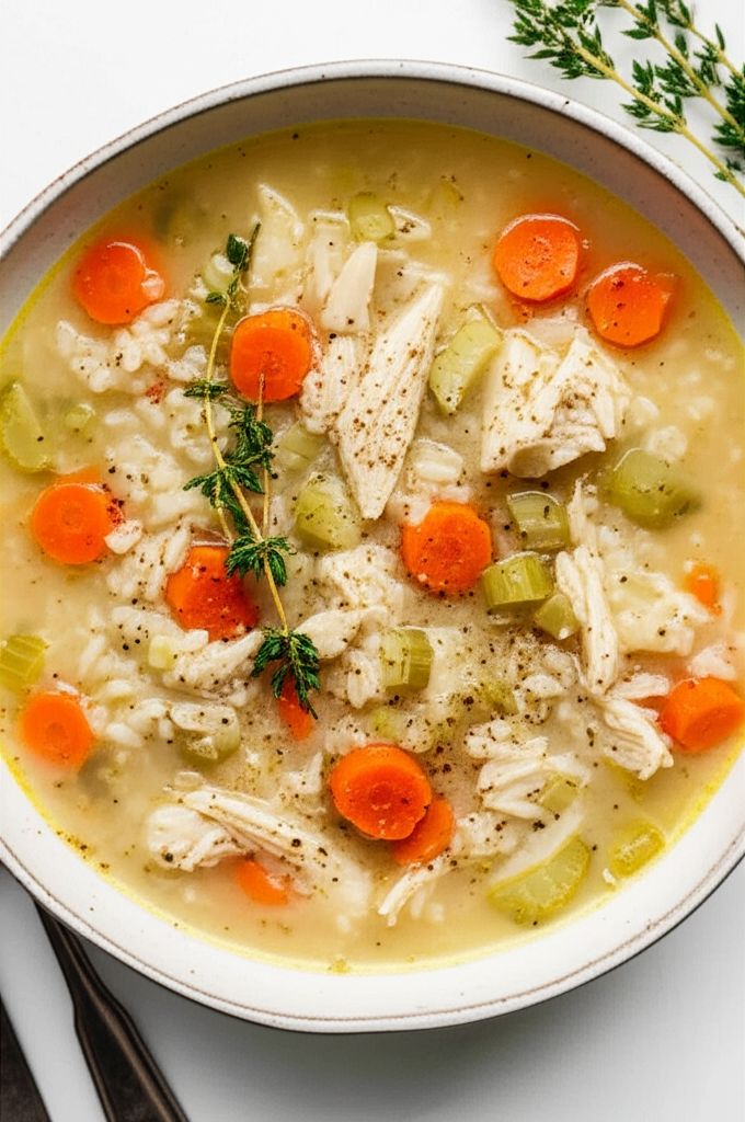 Simply Delicious Chicken Rice Soup