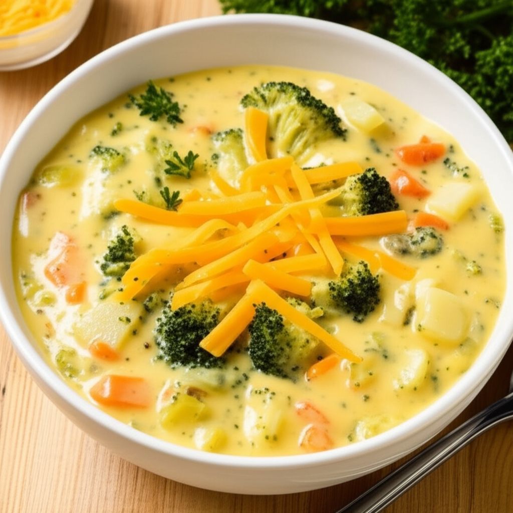 Slow Cooker Broccoli-Cheese Soup