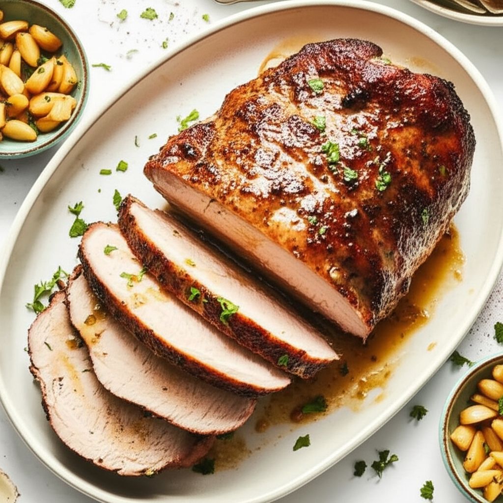 Slow Cooker Honey Garlic Pork Loin Roast