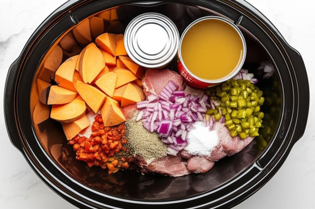 Slow Cooker Mexican Pork Stew with Sweet Potatoes