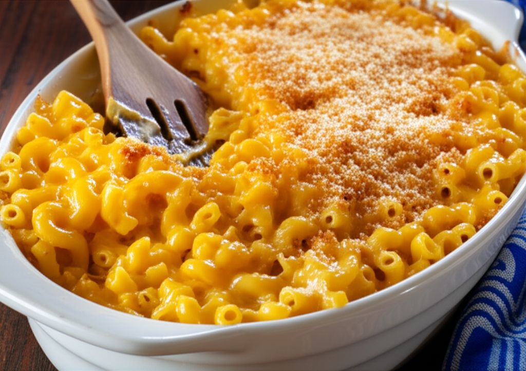 Smoky Four Cheese Macaroni Bake