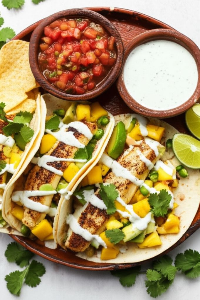 Soft Mahi Mahi Tacos with Ginger-Lime Dressing