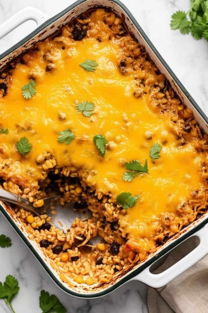 Southwest Chicken and Rice Casserole
