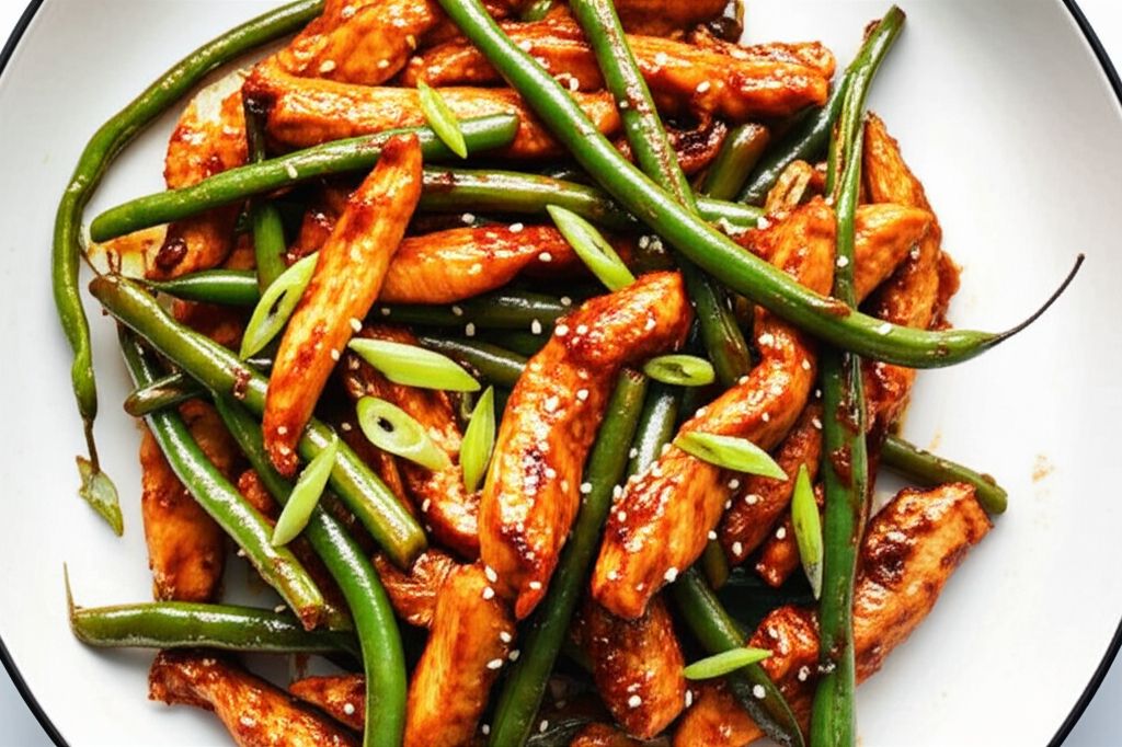 Spicy Chicken and Green Bean Stir Fry