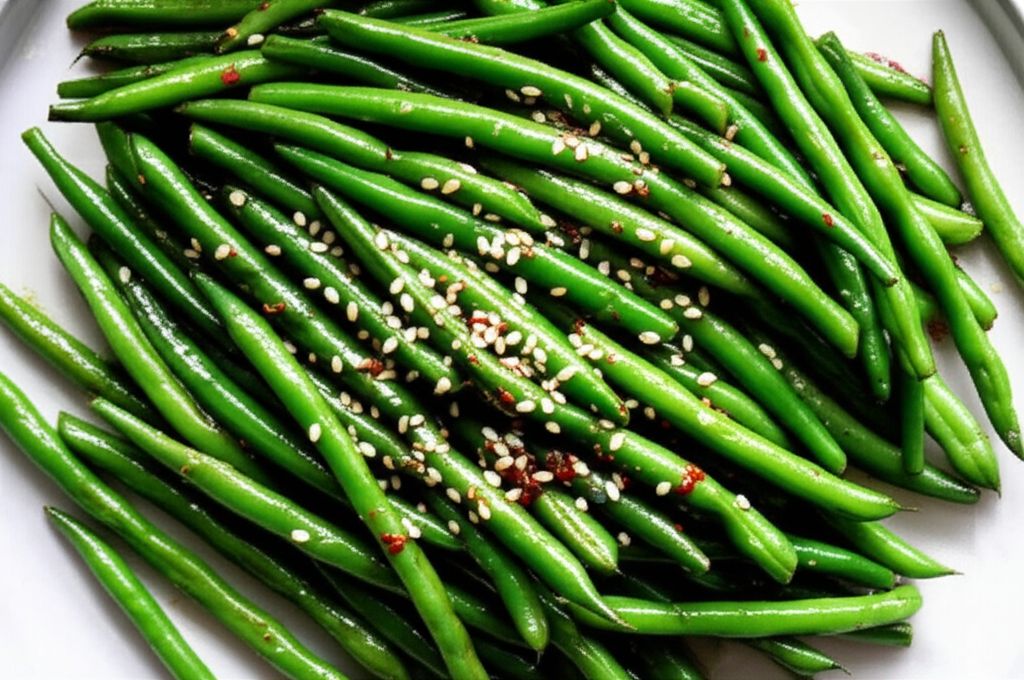 Spicy Garlic-Sesame Green Beans