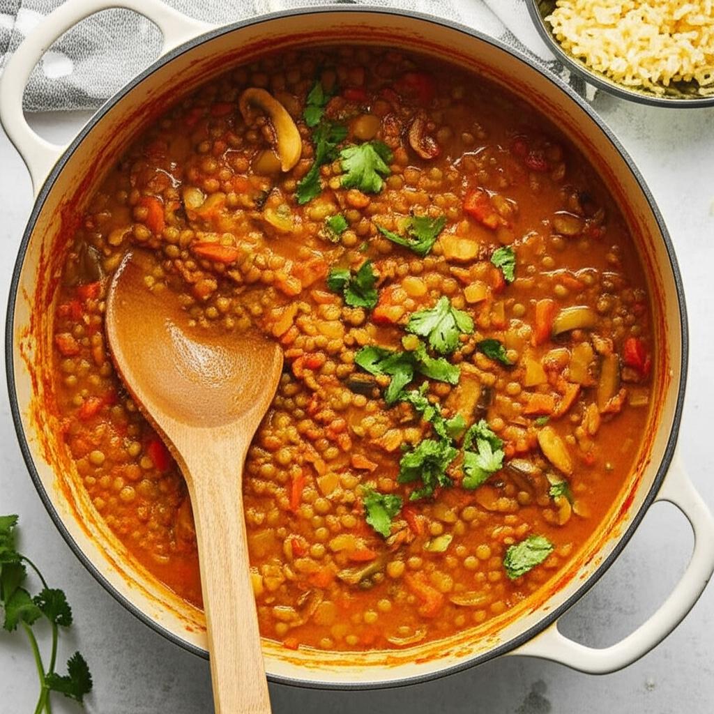 Spicy Lentil Quinoa Curry