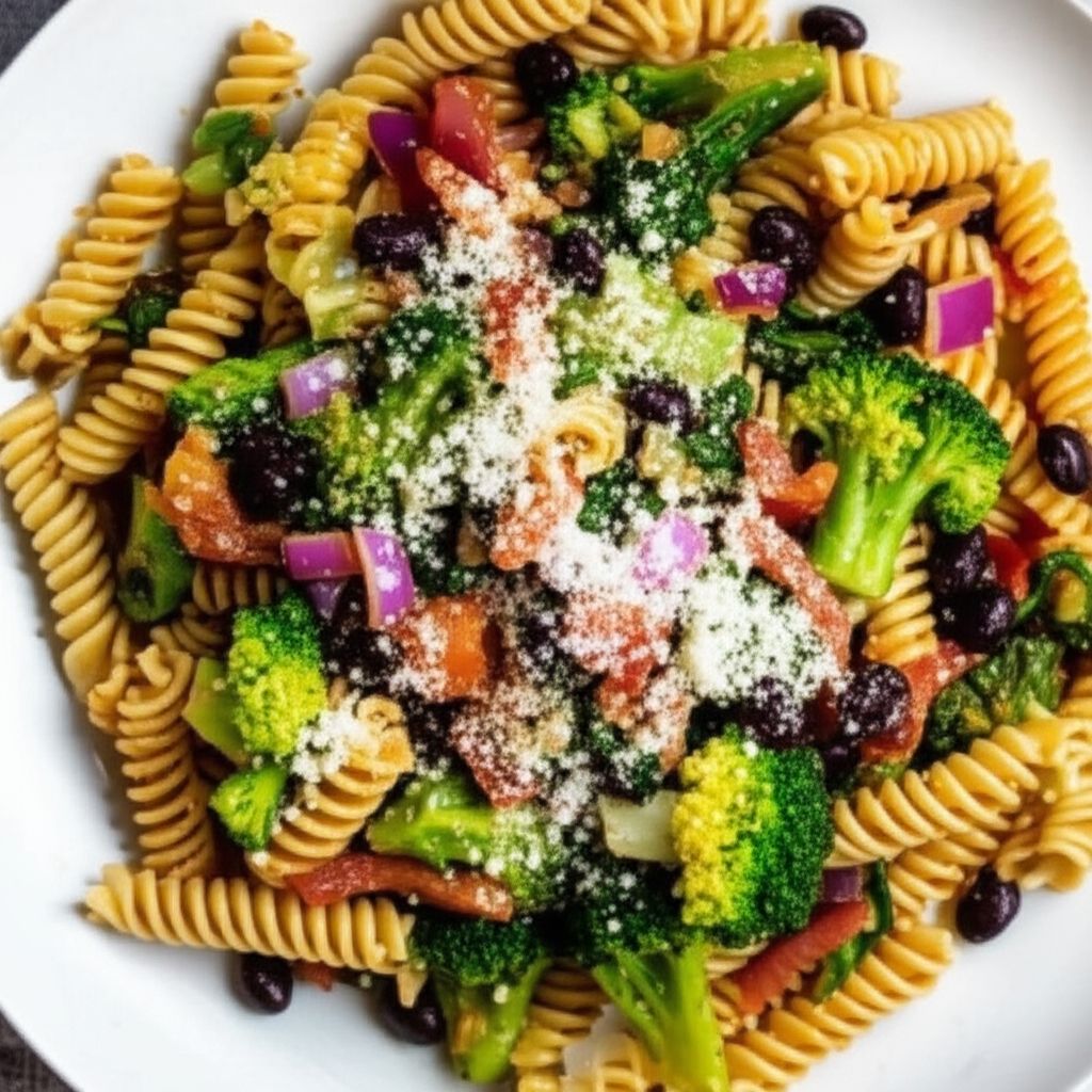 Spinach and Black Bean Pasta
