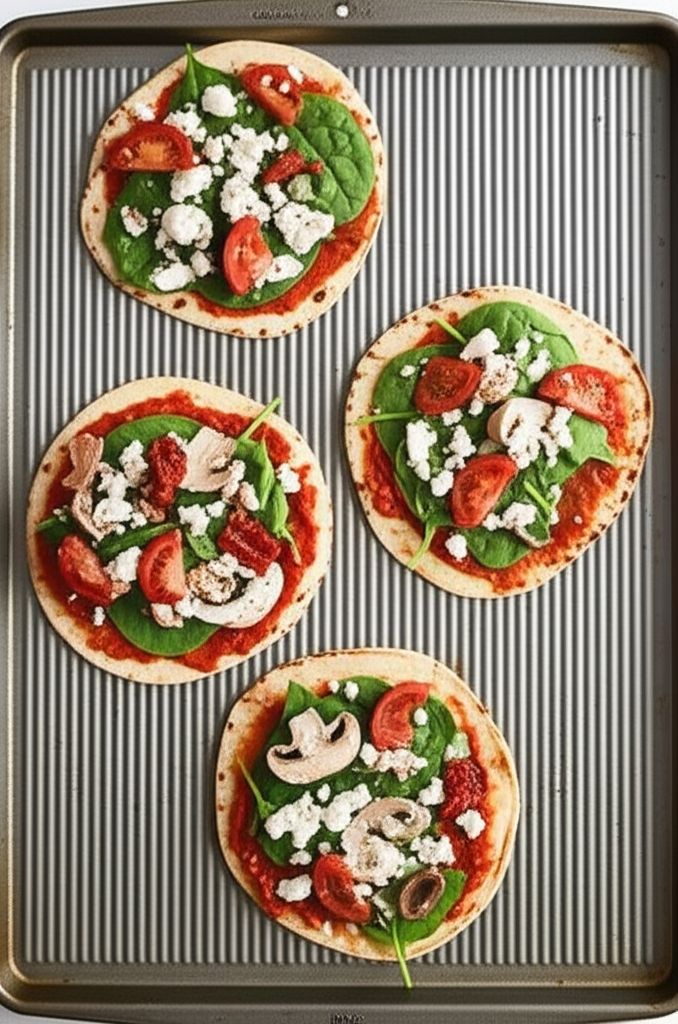 Spinach and Feta Pita Bake
