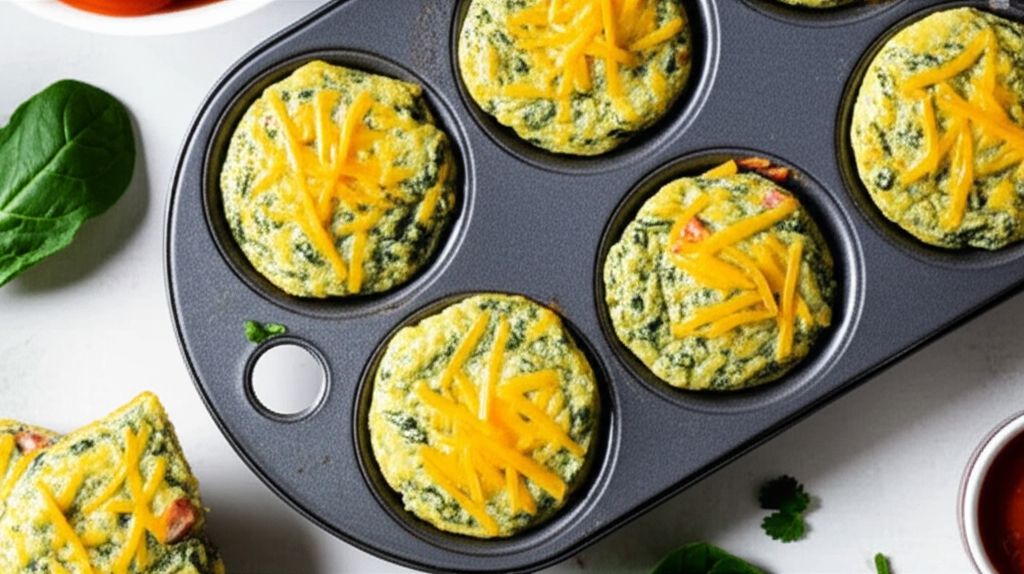 Spinach Egg White Muffins