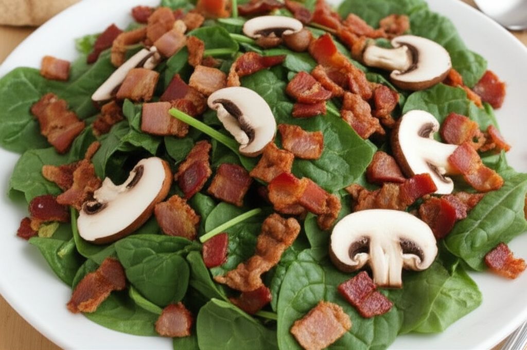 Spinach Salad with Curry Vinaigrette