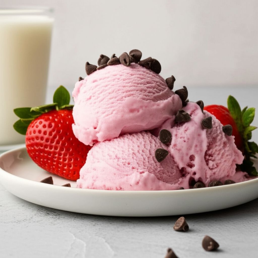 Strawberry Chocolate Chip Ice Cream