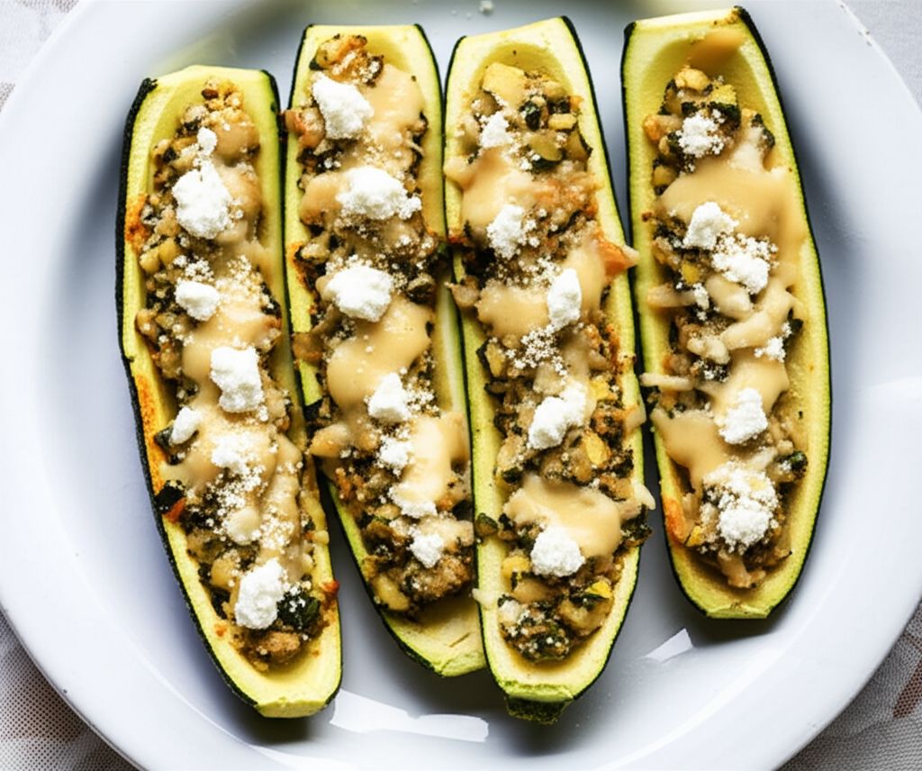 Stuffed Zucchini Shells