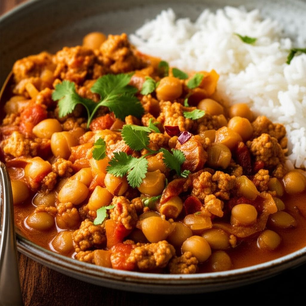 Sweet and Spicy Curry with Chickpeas