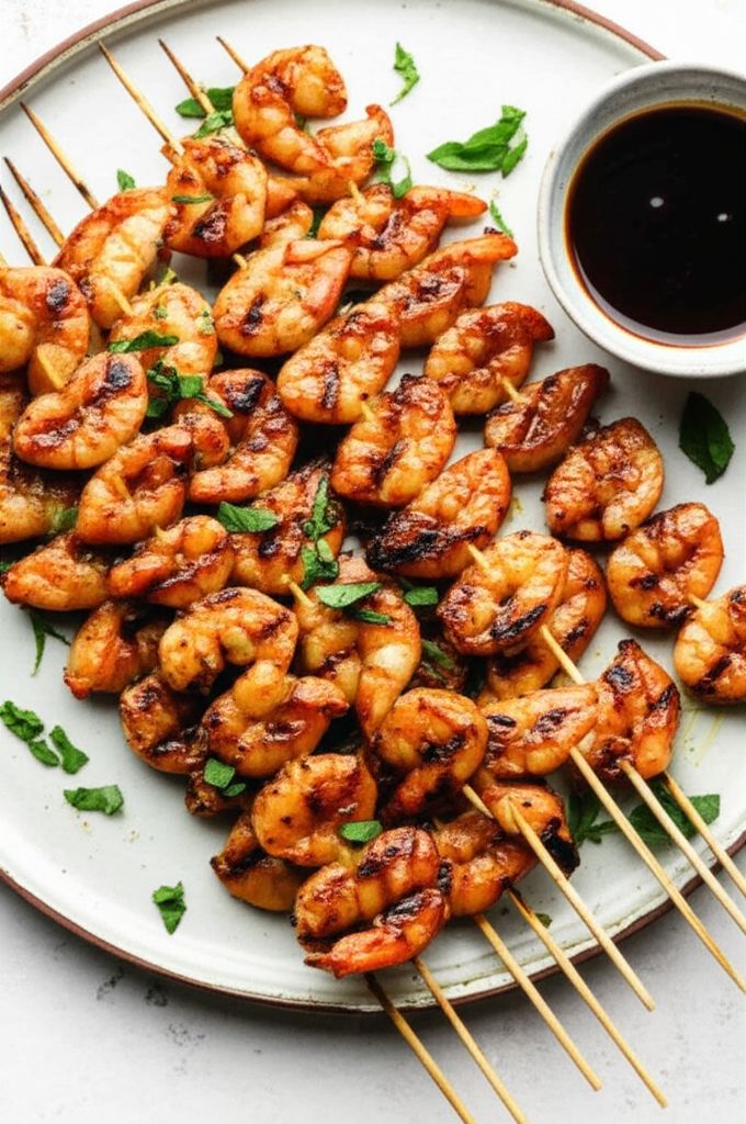 Sweet Grilled Shrimp Skewers