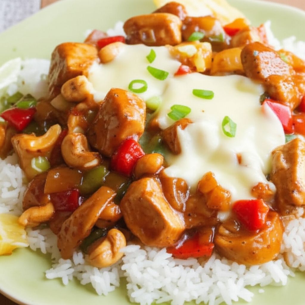 Sweet Onion and Pineapple Chicken Teriyaki