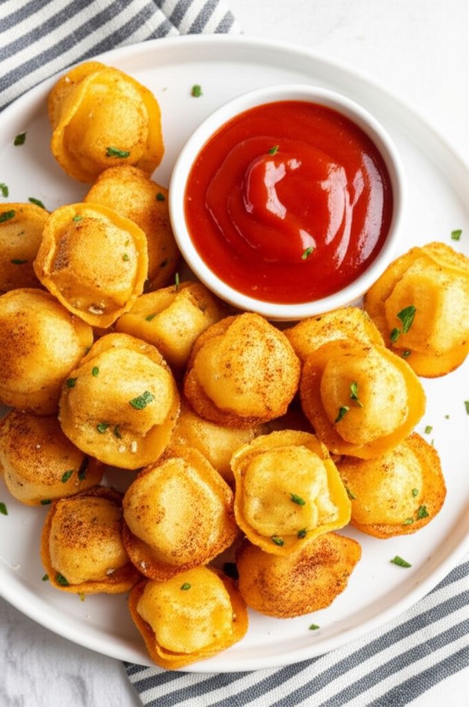 Tia and David's Deep-Fried Tortellini