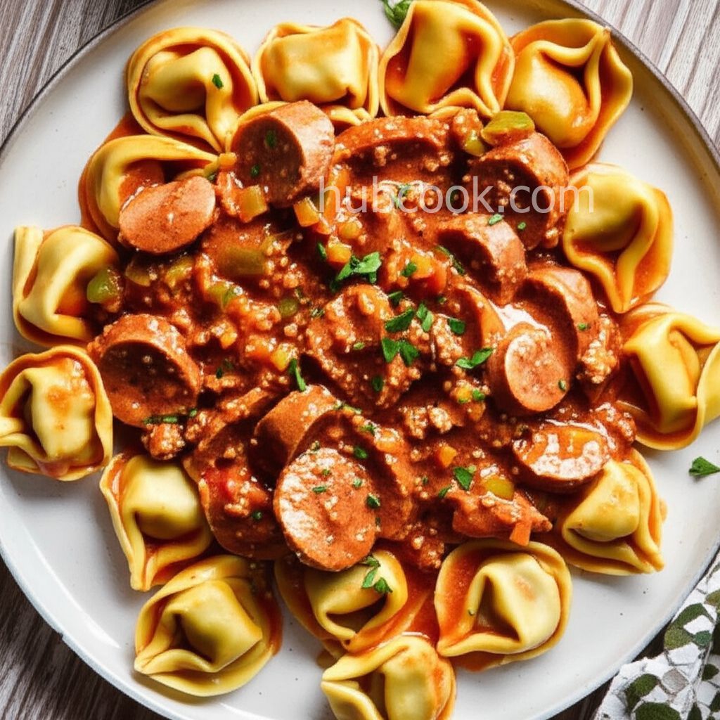 Tortellini with Sausage and Peppers