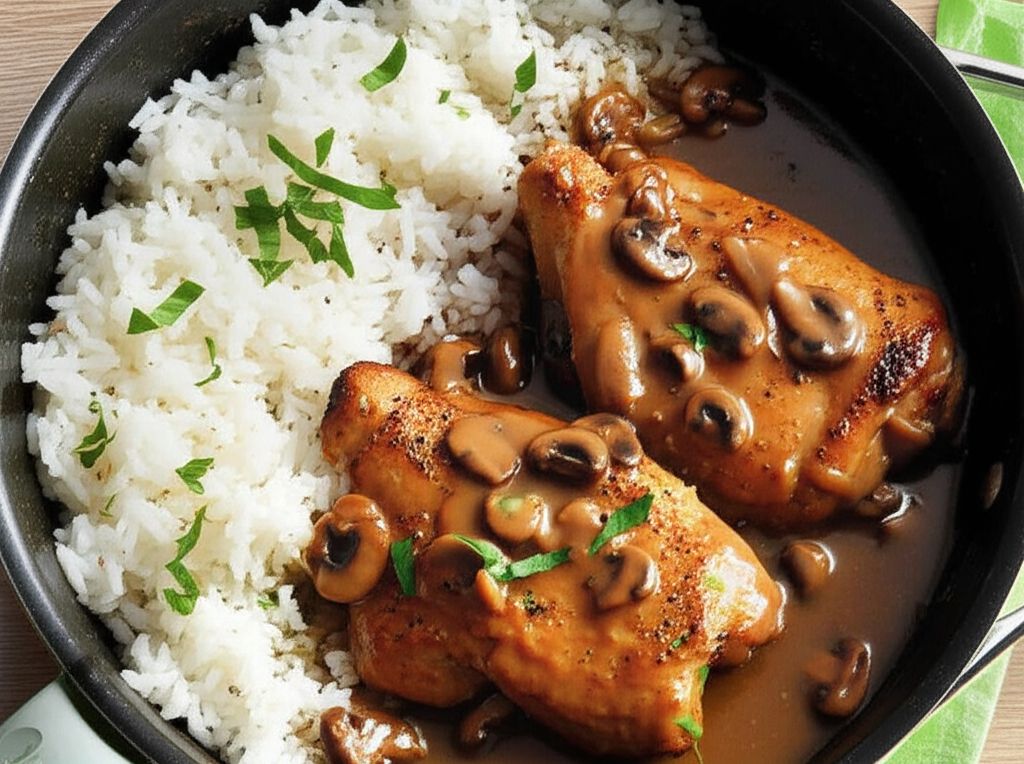 Turkey Thighs in Brown Sauce
