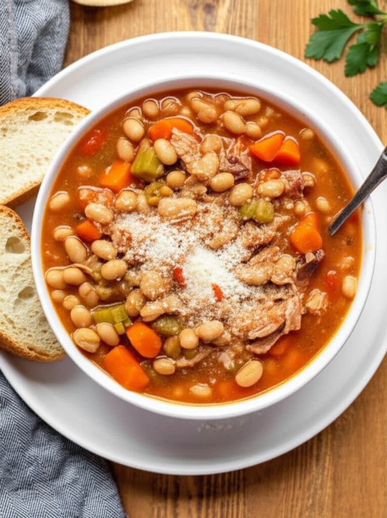 Tuscan Smoked Turkey-Bean Soup