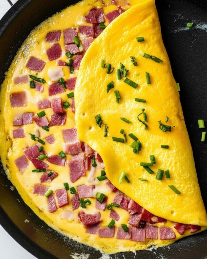 Ultimate Low-Carb Ham and Cheese Omelet for Two