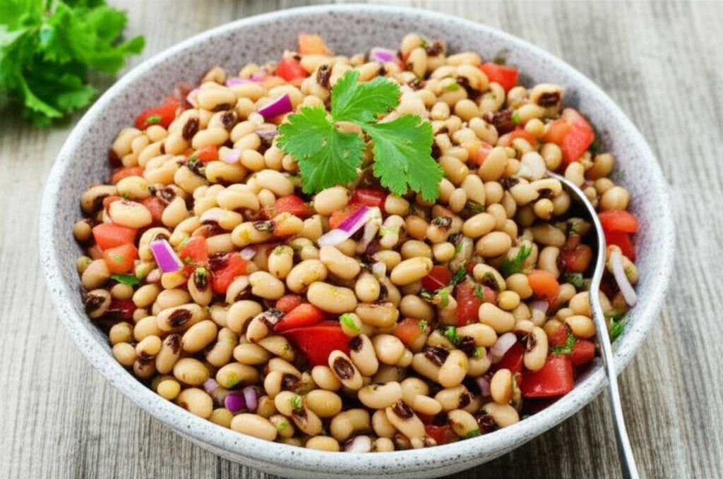 Vegan Black Eyed Pea Salad with Cilantro