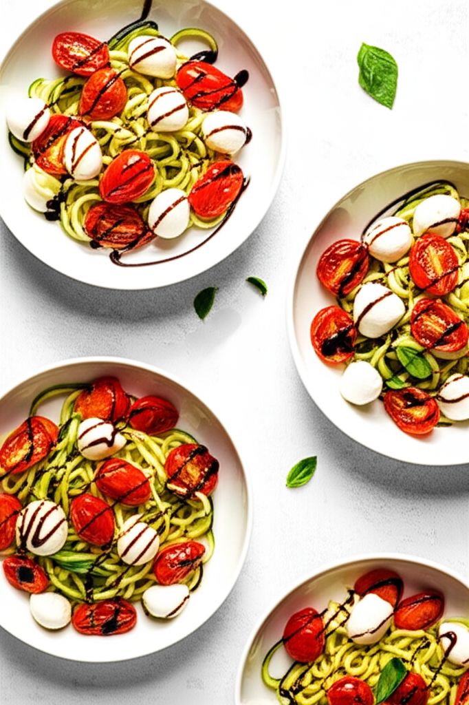 Warm Caprese Zoodles