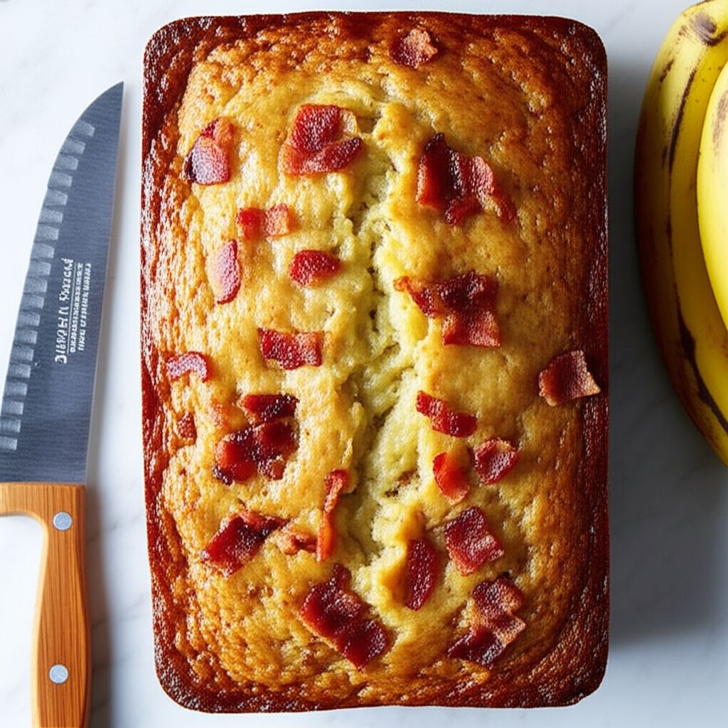 Whiskey and Bacon Banana Bread