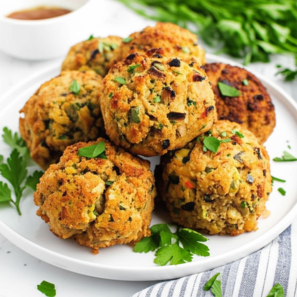 Air Fryer Stuffing Balls