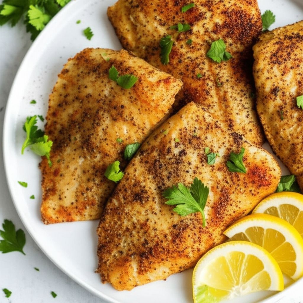 Air Fryer Tilapia with Fresh Lemon Pepper