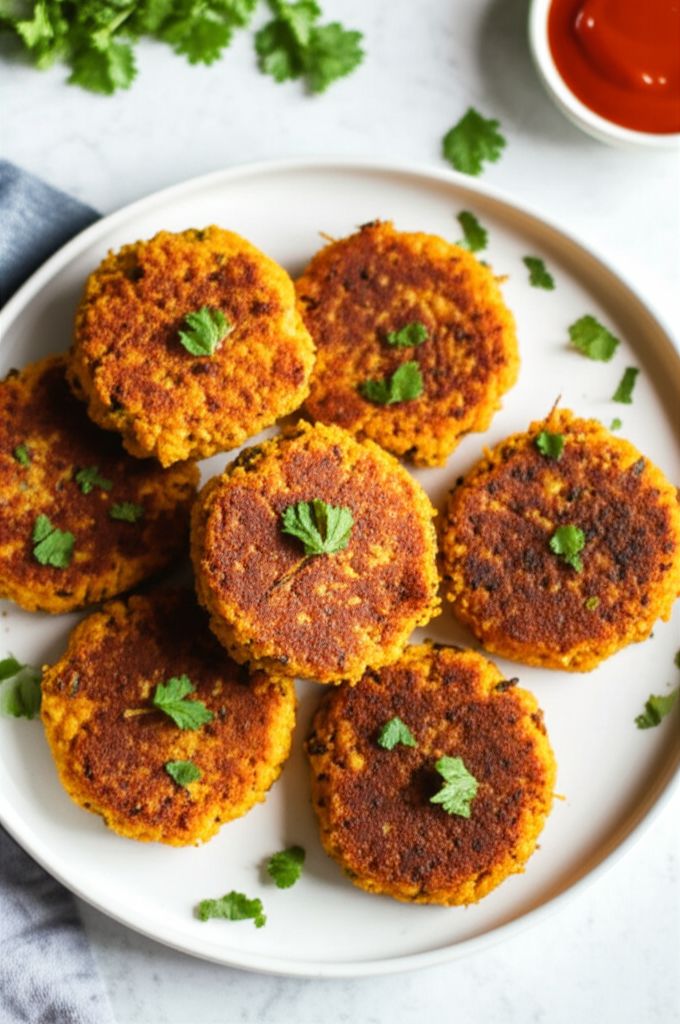 Air Fryer Vegan Sweet Potato Fritters