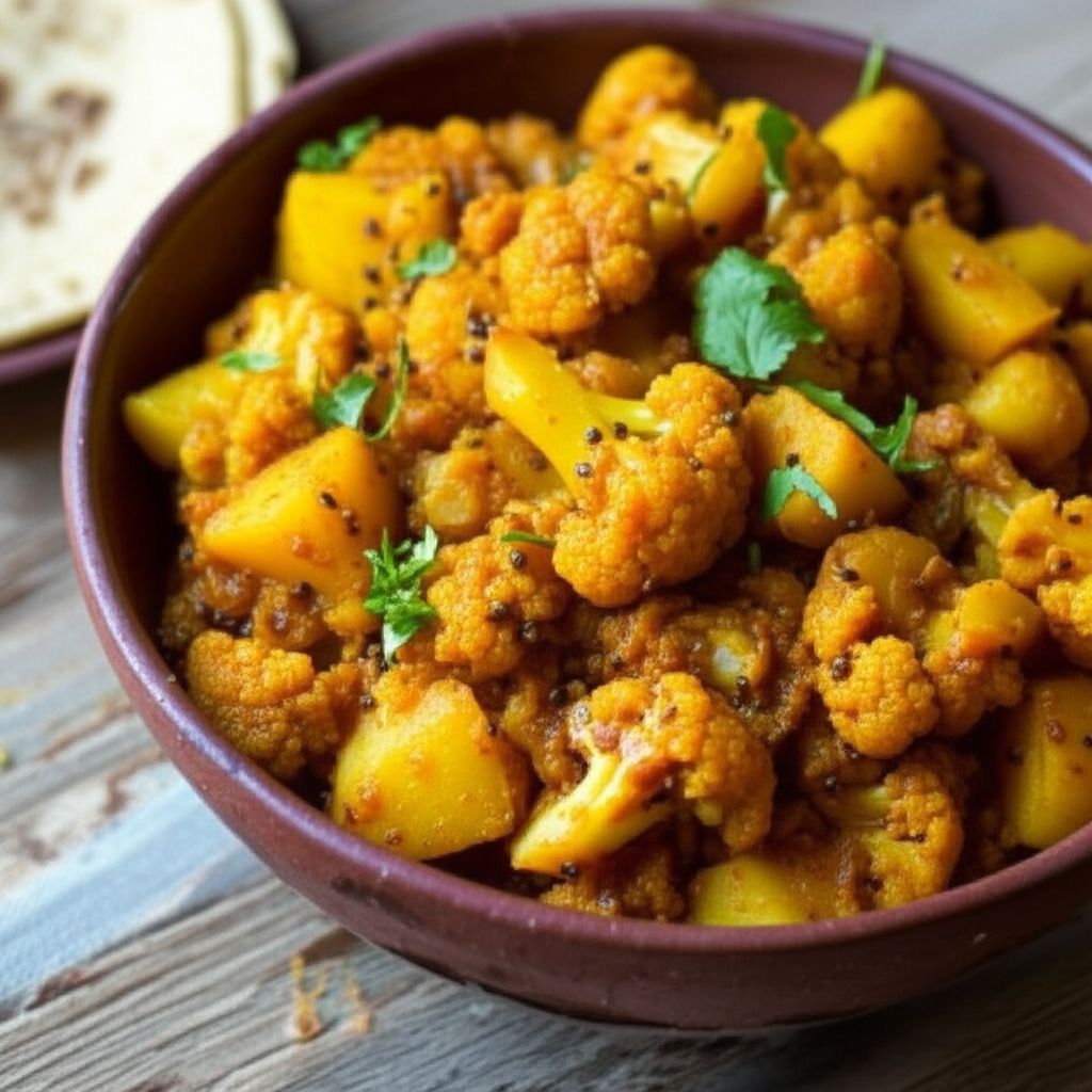 Aloo Gobi Masala (Cauliflower and Potato Curry)