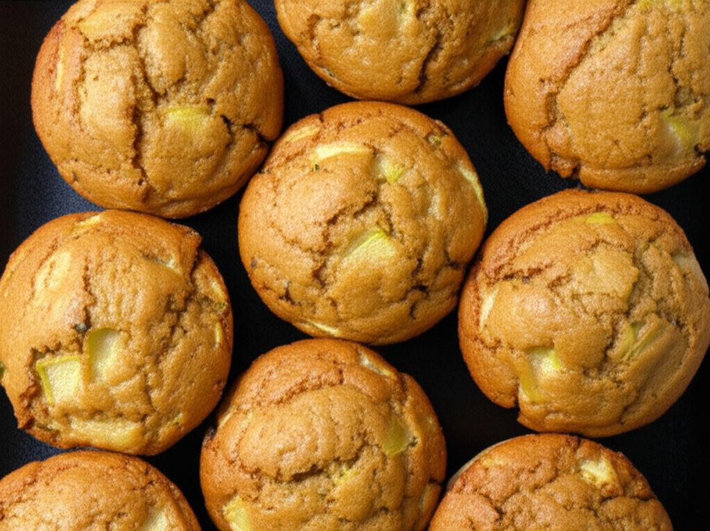 Apple Cinnamon Zucchini Muffins