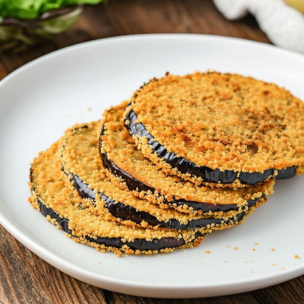 Baked "Fried" Breaded Eggplant