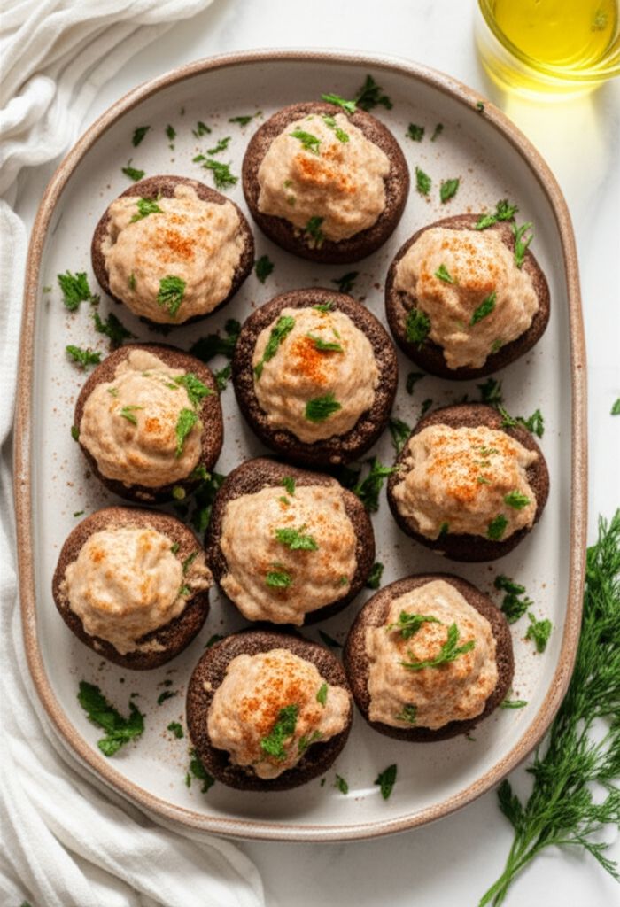Beef-Stuffed Mushrooms