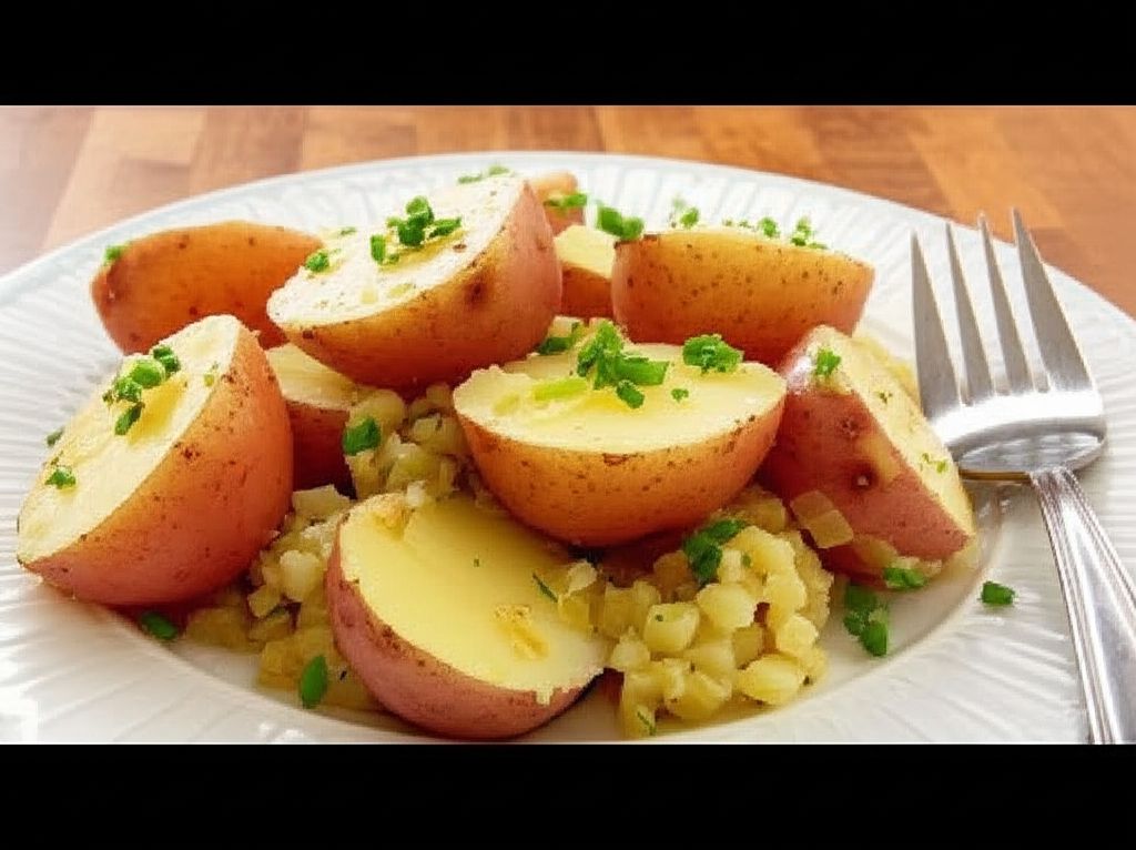 Buttery New Potatoes with Leeks and Parsley