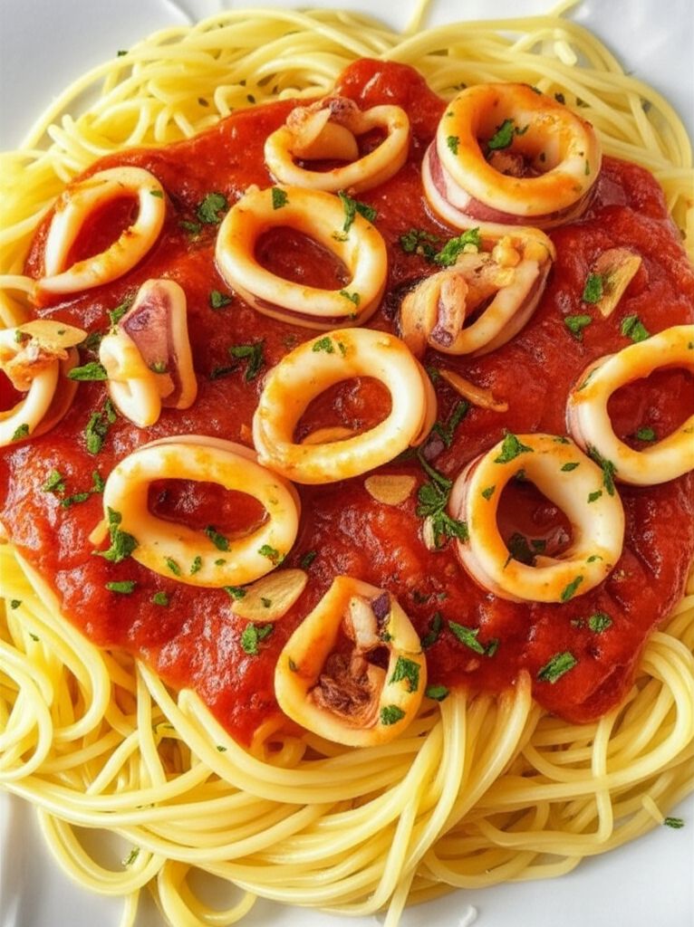 Calamari with Tomato Sauce