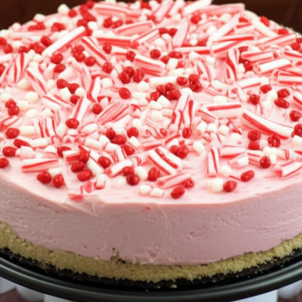 Candy Cane Cheesecake