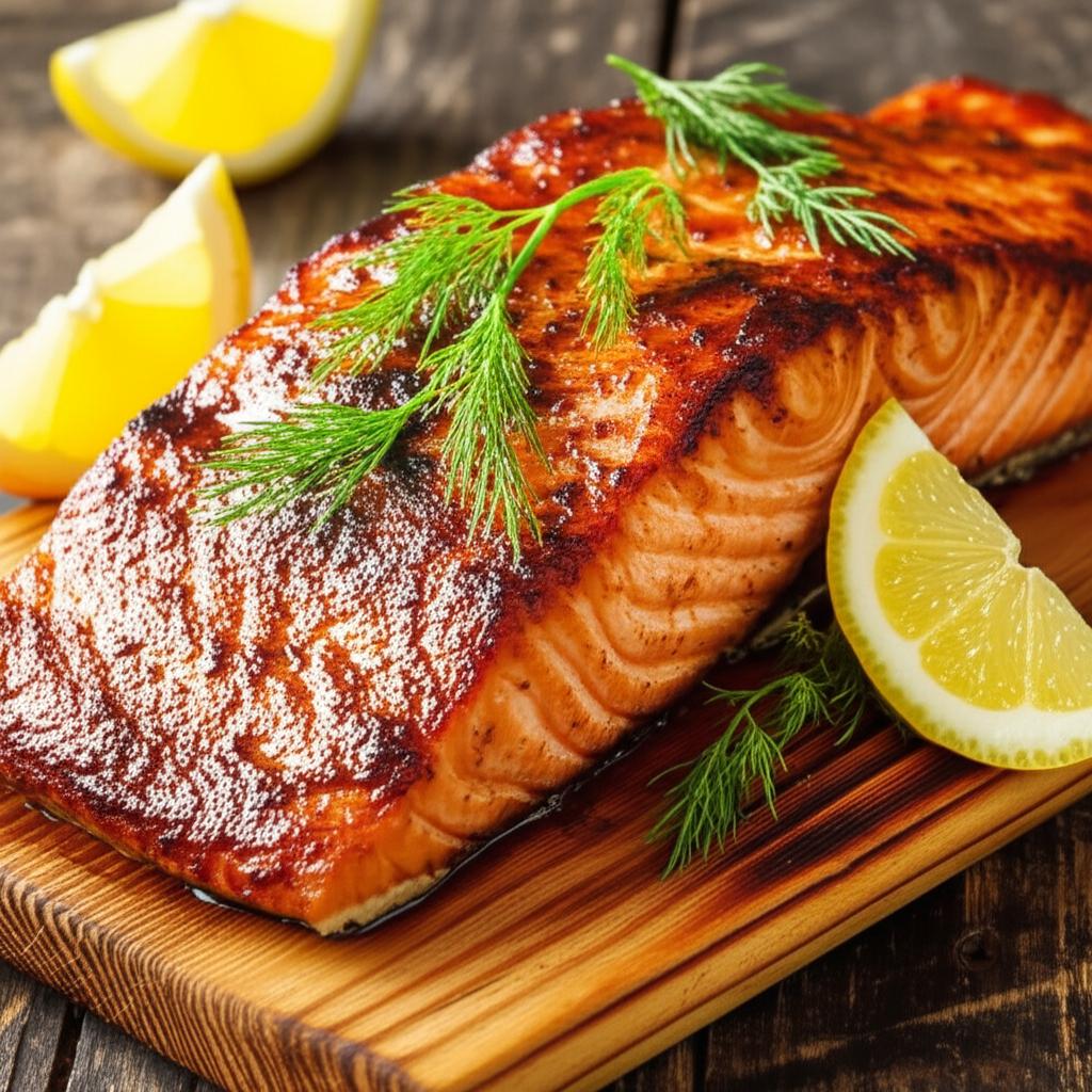 Cedar Plank-Smoked Salmon