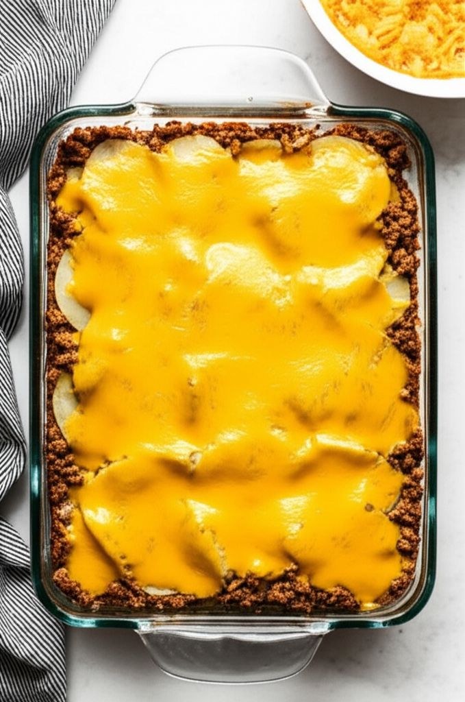 Cheesy Ground Beef and Potatoes