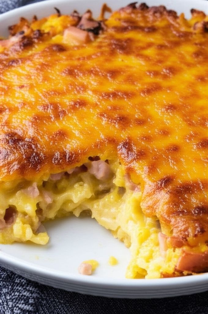 Cheesy Ham Potato Bake