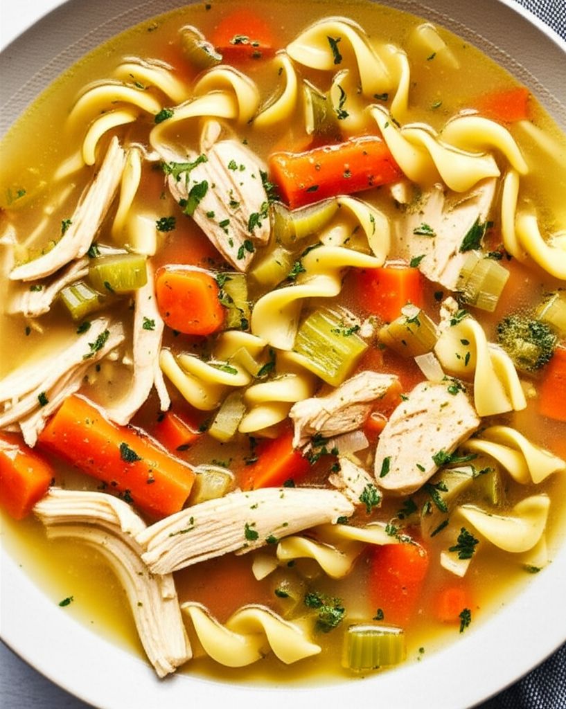 Chicken Noodle Soup with Egg Noodles