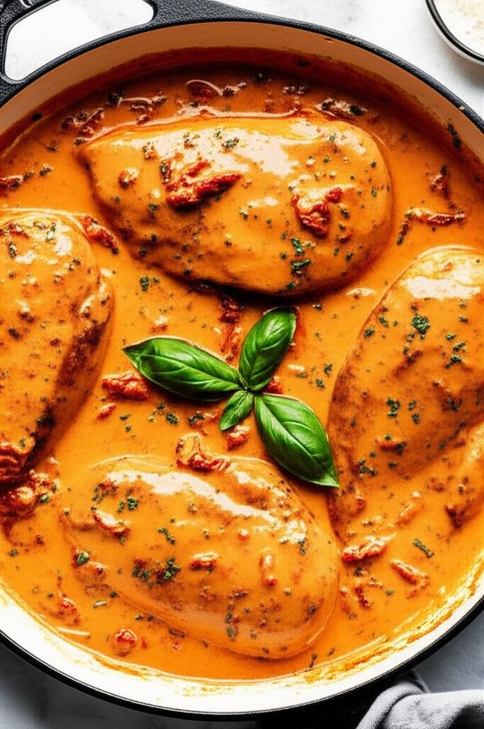 Chicken with Creamy Sun-Dried Tomato Sauce
