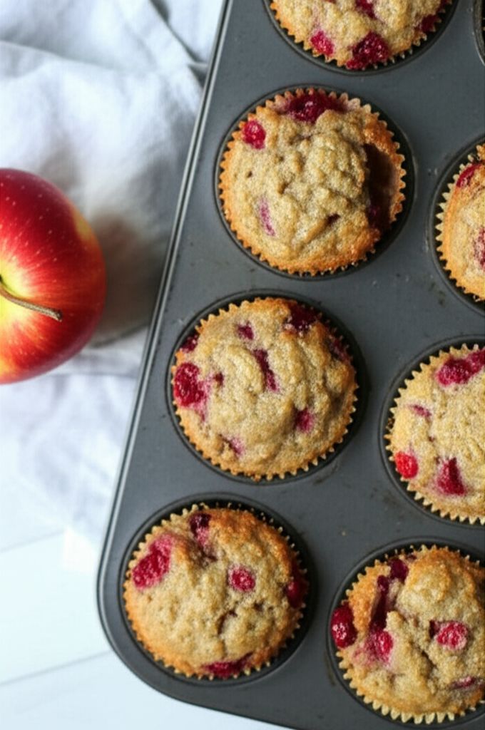 Cranberry-Oatmeal Muffins with Applesauce